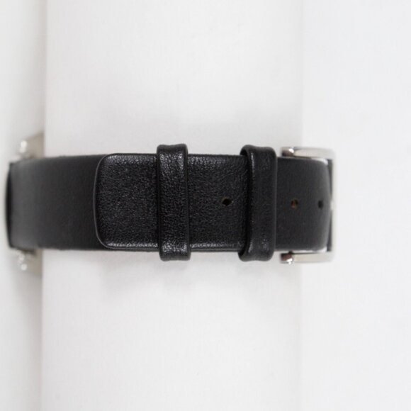 Kenneth Cole NY Sz 9in Black Leather Band Stainless Steel U-54-03-KC11993 Watch - Picture 4 of 6